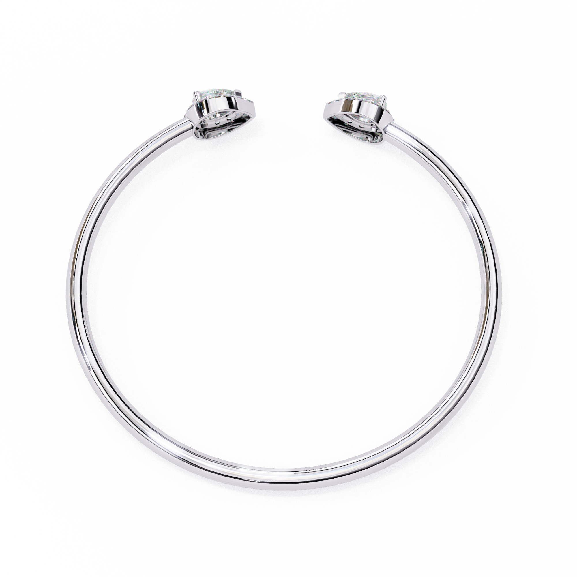 Solitairekart 1.17ct Pear Cut Natural Diamond Bracelet-H Color. VS1 Clarity